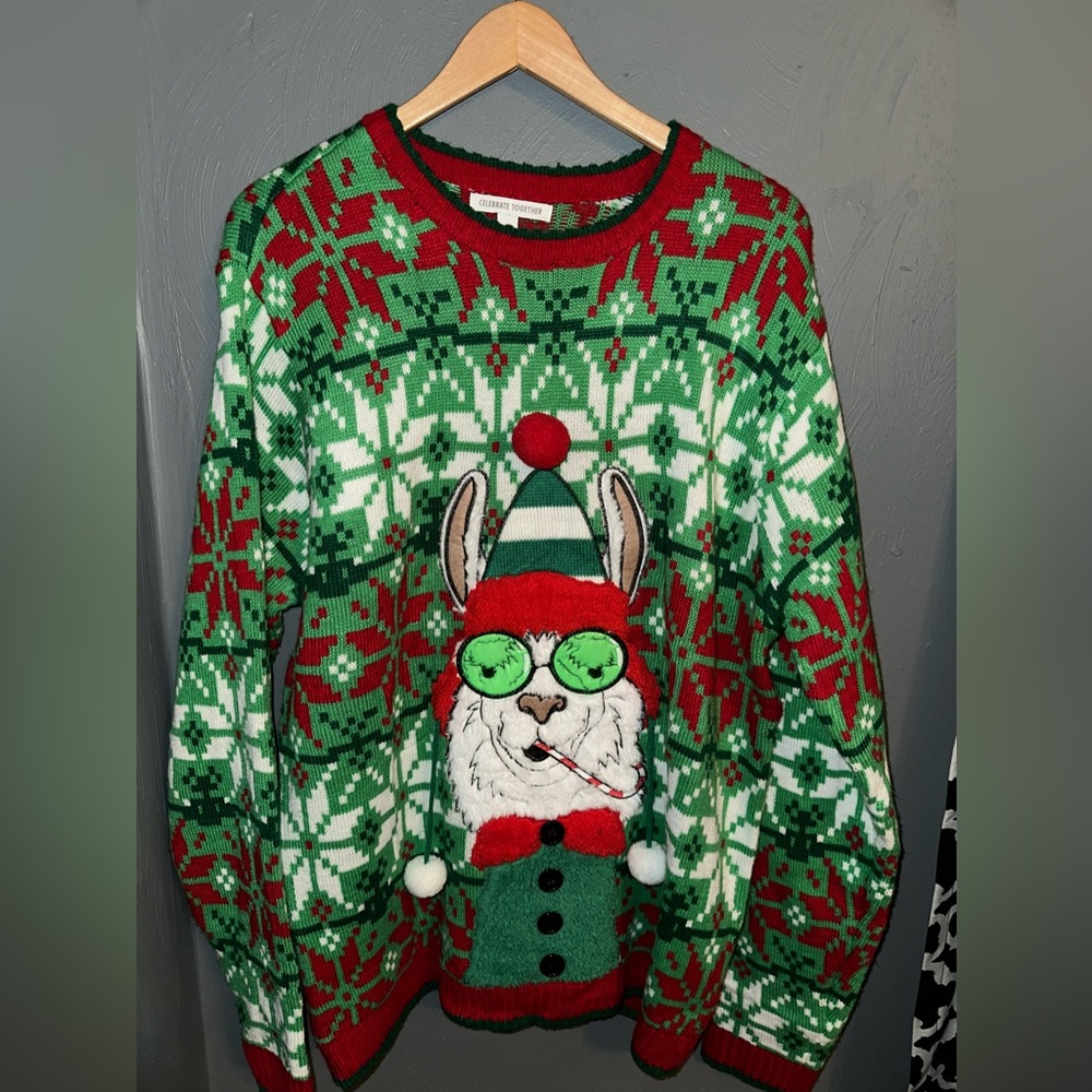 Llama *ugly or cute*  Christmas sweater
